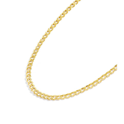 Gold Chain Necklace Collection - 14K Solid Yellow Gold Filled Miami Cuban Curb Link Chain Necklaces for Women and Men with Different Sizes (2.7Mm, 3.6Mm, 4.5Mm, or 5.5Mm)
